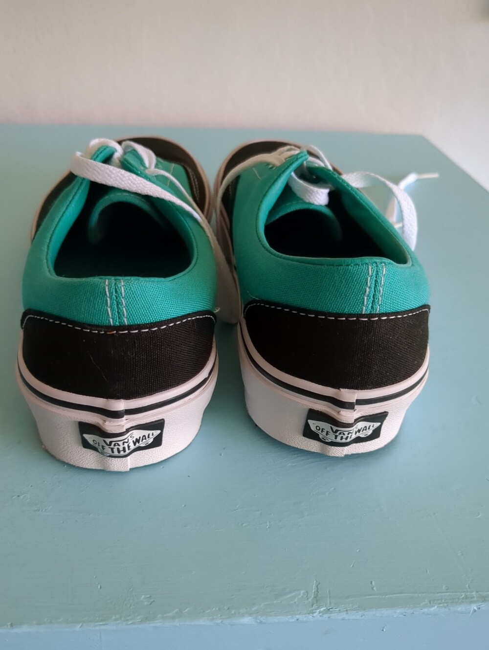 ‼️NIB vans era vn-okv01kf Turquoise blue and black Unisex M 6.5 W 8 NEW Classic - Picture 3 of 8